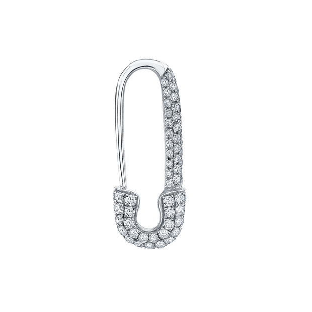 Diamond Safety Pin Earrings – Anneaux